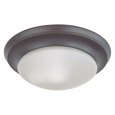 Nuvo 1-Light 60W Incandescent Flush Fixture, Mahogany Bronze Finish 60-6013