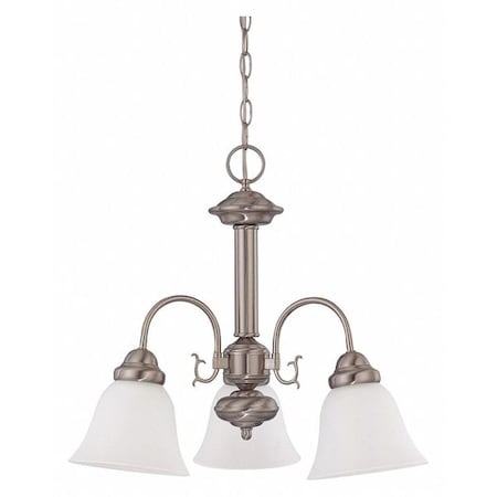 Nuvo Ballerina 3-Light 20 in. Chandelier with Frosted White Glass 60-3241