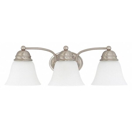 Nuvo Empire 3 Light 21 in. Vanity Frosted White Glass Brushed Nic 60-3266