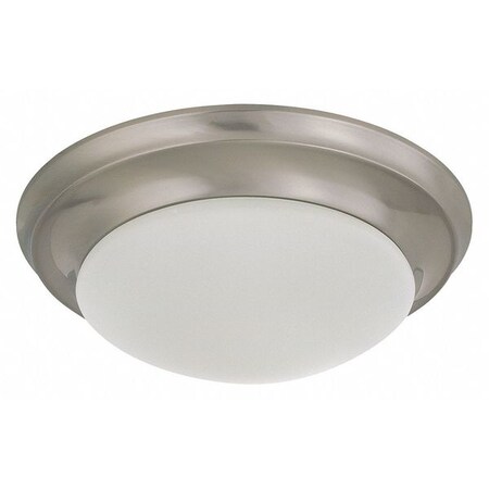 Nuvo 1 Light 12 in. Flush Mount Twist & Lock Frosted White Glass 60-3271