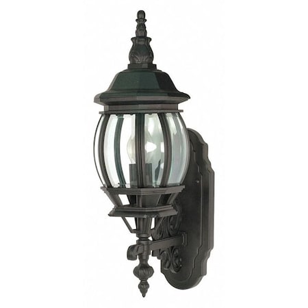 Nuvo Central Park 1-Light 20 in. Wall Lantern with Clear Beveled Glass 60-887