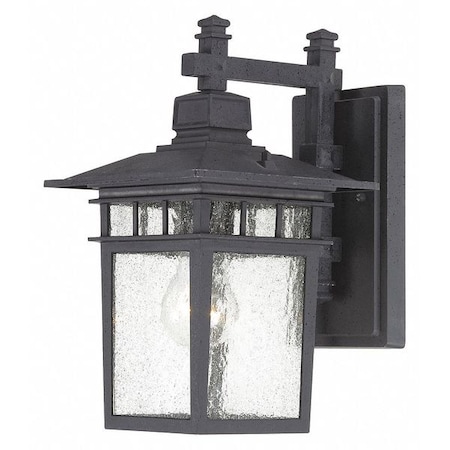 Nuvo Cove Neck 1-Light 12 in. Outdoor Lantern with Clear Seed Glass 60-4953
