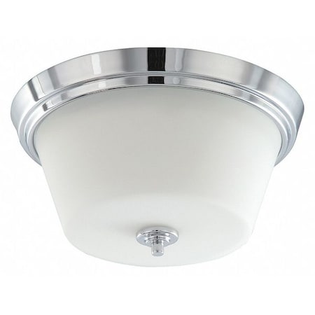 Nuvo Bento 3-Light Flush Fixture with Satin White Glass 60-4088