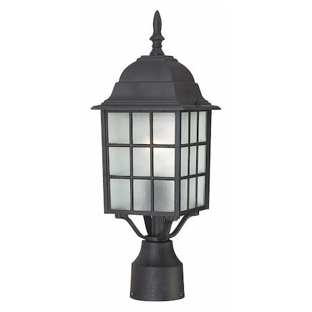 Nuvo Adams 1-Light 17 in. Outdoor Post with Frosted Glass 60-4909