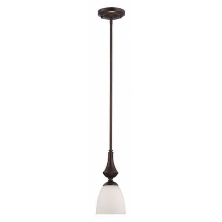 Nuvo Patton 1 Light Mini Pendant Frosted Glass Prairie Bronze 60-5137