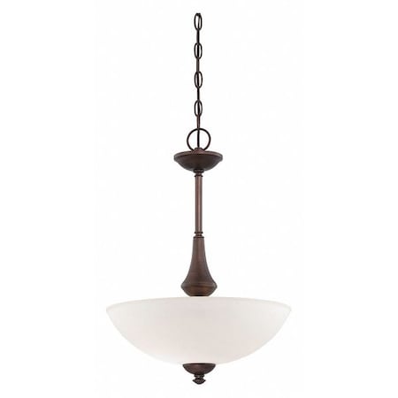 Nuvo Patton 3 Light Pendant Frosted Glass Prairie Bronze 60-5138