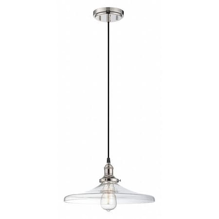 Nuvo Vintage 1 Light Pendant Clear Glass Vintage Lamp Included Po, Height: 6-3/4" 60-5407