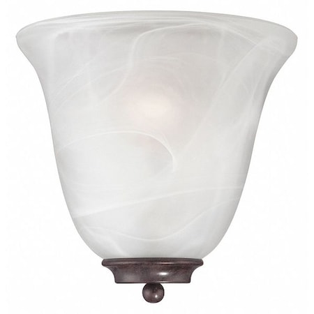 Nuvo Empire 1 Light Wall Sconce Old Bronze Alabaster Glass Old Br 60-5374