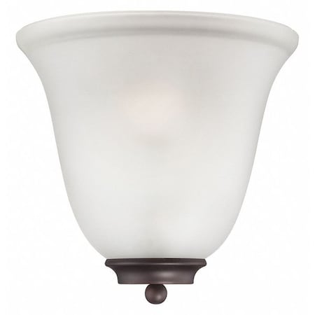 Nuvo Empire 1 Light Wall Sconce Mahogany Bronze Frosted Glass Mah 60-5375