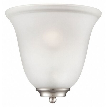 Nuvo Empire 1 Light Wall Sconce Brushed Nickel Frosted Glass Brus 60-5377