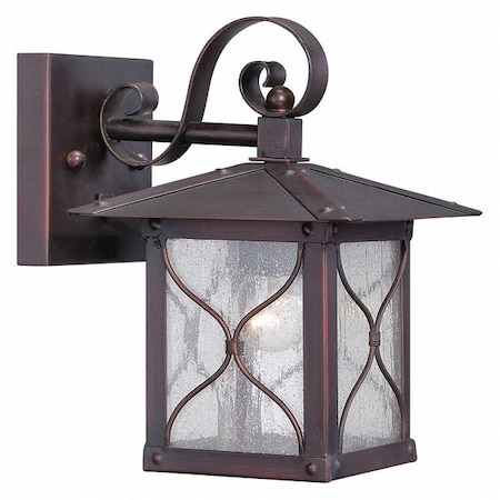 Nuvo Vega 1-Light 6.5 in. Outdoor Wall Fixture with Clear Seed Glass 60-5611