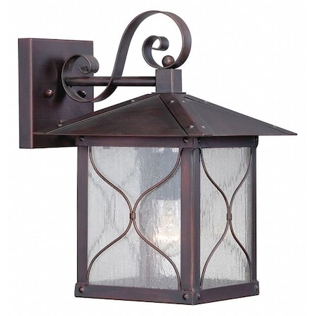 Nuvo Vega 1-Light 9 in. Outdoor Wall Fixture with Clear Seed Glass 60-5612