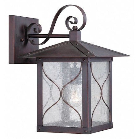 Nuvo Vega 1-Light 11 in. Outdoor Wall Fixture with Clear Seed Glass 60-5613