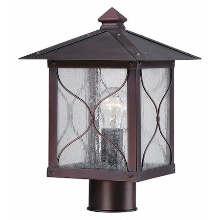 Nuvo Vega 1-Light Outdoor Post Fixture with Clear Seed Glass 60-5615