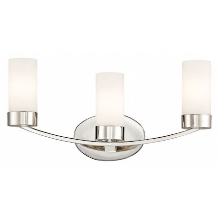 Nuvo Denver 3 Light Vanity Fixture Polished Nickel Finish Polishe 60-6223