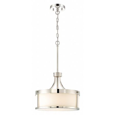 Nuvo Denver 2 Light Pendant Fixture Polished Nickel Finish Polish 60-6227