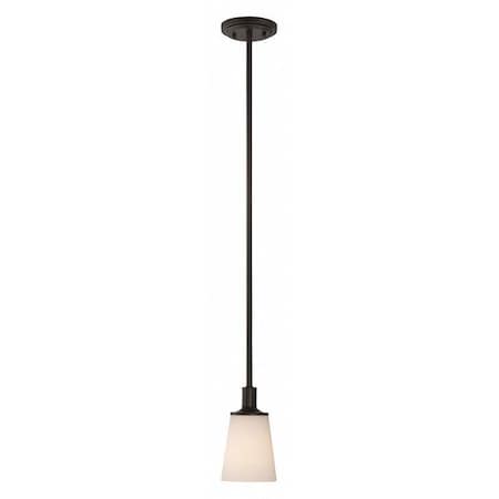 Nuvo Laguna 1 Light Mini Pendant White Glass Forest Bronze 60-5928