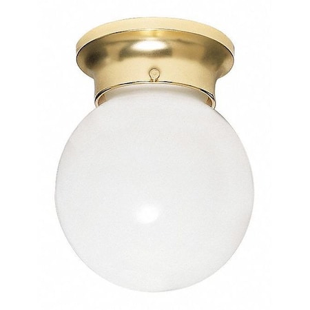 Nuvo 1-Light 60W Incandescent Basic Fixture, Polished Brass Finish 60-6028