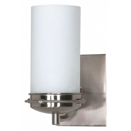Nuvo Polaris 1 Light 5 in. Vanity Satin Frosted Glass Shade Brush 60-611