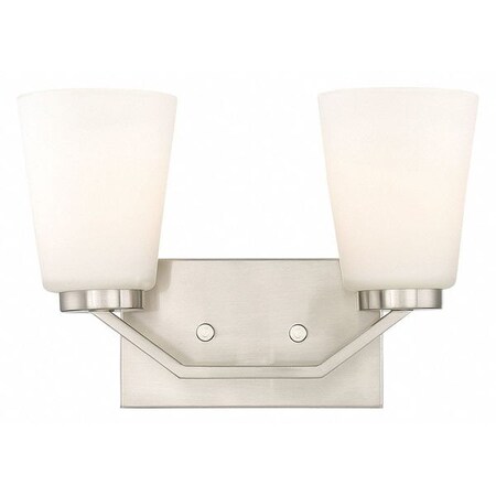 Nuvo Nome 2 Light Vanity Fixture Brushed Nickel Finish Brushed Ni 60-6242