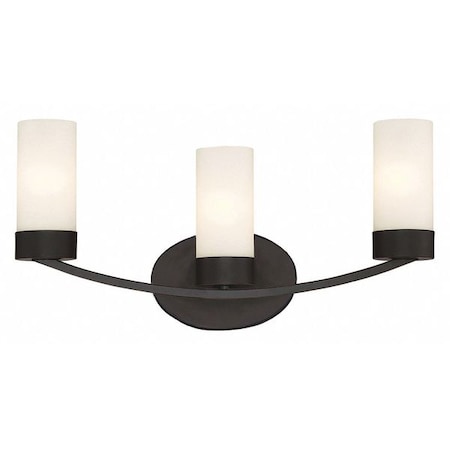 Nuvo Denver 3 Light Vanity Fixture Mahogany Bronze Finish Mahogan 60-6323