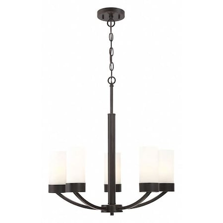 Nuvo Denver 5 Light Chandelier Fixture Mahogany Bronze Finish Mah 60-6325