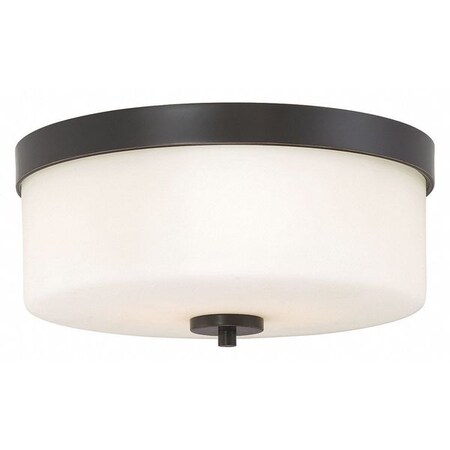 Nuvo Denver 2 Light Flush Mount Fixture Mahogany Bronze Finish Ma 60-6331