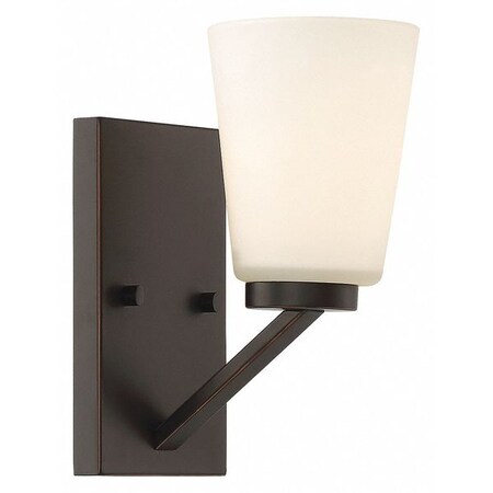 Nuvo Nome 1 Light Vanity Fixture Mahogany Bronze Finish Mahogany 60-6341