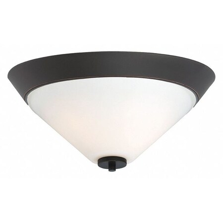 Nuvo Nome 2 Light Flush Mount Fixture Mahogany Bronze Finish Maho 60-6352