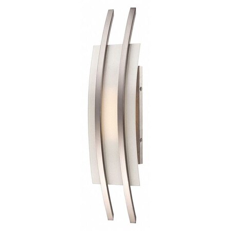 Nuvo Trax 1 Module Wall Sconce Frosted Glass Brushed Nickel 62-102
