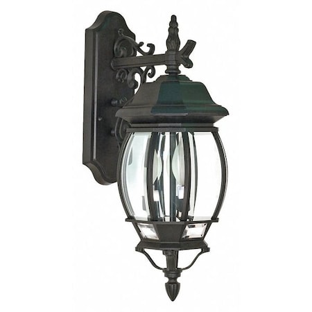 Nuvo Central Park 3-Light 22 in. Wall Lantern with Clear Beveled Glass 60-893