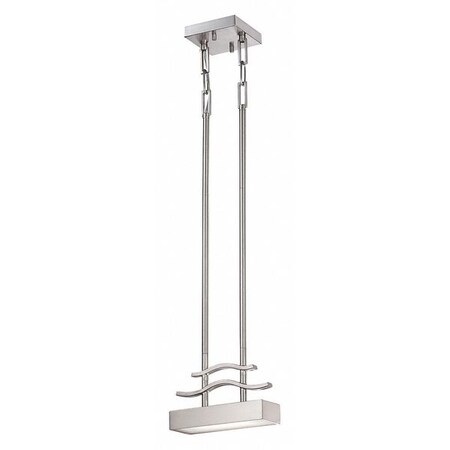 Nuvo Wave 1 Module Mini Pendant Frosted Glass Brushed Nickel 62-134