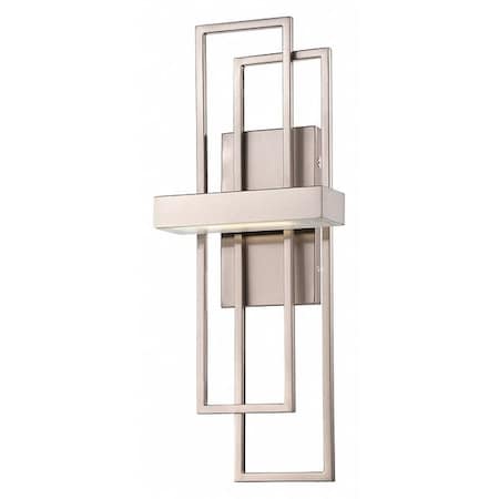 Nuvo Frame LED Wall Sconce Frosted Glass Brushed Nickel 62-105