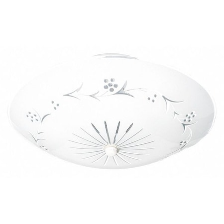 Nuvo Fixture, Flush, 2L, 60W, A19, Medium Base, 120V, White SF76/268
