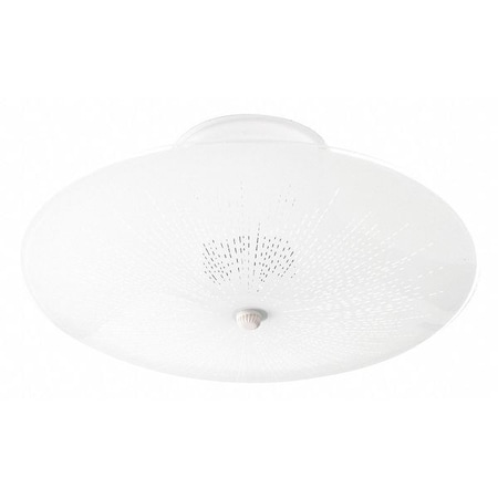 Nuvo Fixture, Flush, 2L, 60W, A19, Medium Base, 120V, White SF76/269