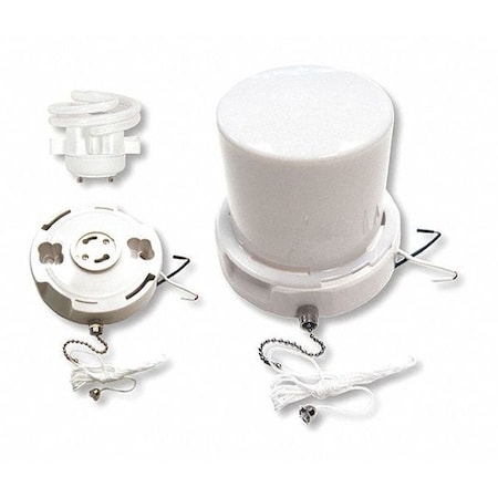 Satco 1-Light 13W Compact Fluorescent Utility Fixture, White Finish 90-2616