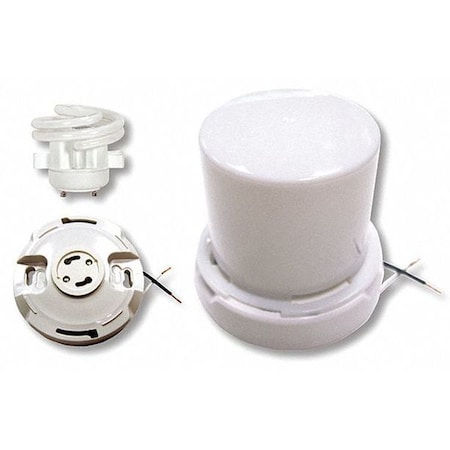 Satco 1-Light 13W Compact Fluorescent Utility Fixture, White Finish 90-2631