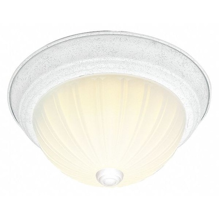 Nuvo Fixture, Flush, 3L, 60W, A19, Medium Base, 120V, Textured White SF76/129