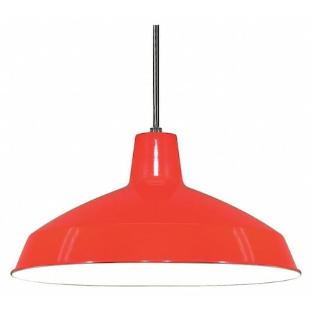 Nuvo 1-Light - 16in. - Pendant - Warehouse Shade - Red Finish SF76-663