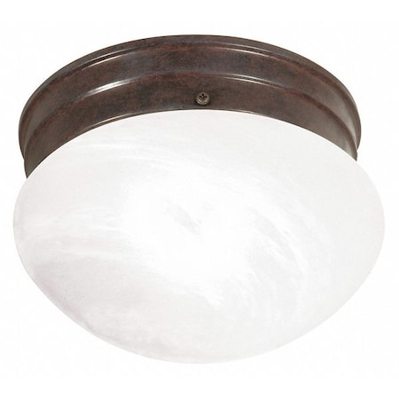 Nuvo Fixture, Flush, 1L, 60W, A19, Medium Base, 120V, Old Bronze SF76/670