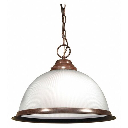 Nuvo 1 Light 15 in. Pendant Frosted Prismatic Dome Old Bronze SF76-690