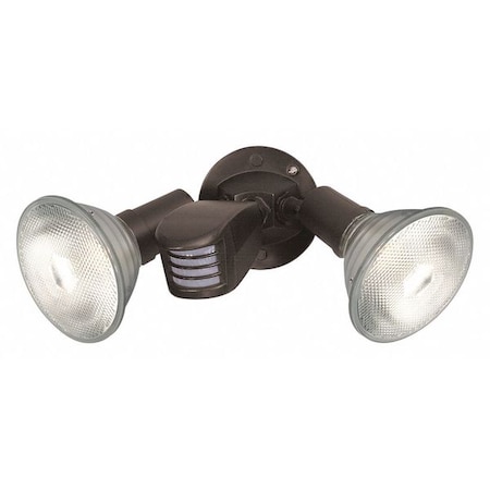 Nuvo 2-Light - 10in. - Flood-Light Exterior - PAR38 with Adjustable Swivel & Motion Sensor - Bronze SF76-503