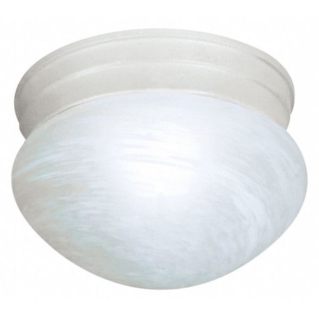 Nuvo Fixture, Flush, 1L, 60W, A19, Medium Base, 120V, Textured White SF76/612