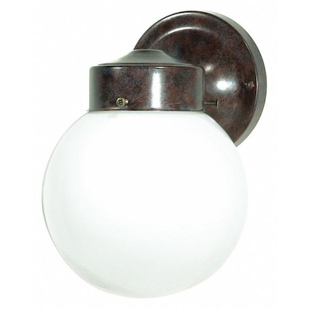 Nuvo 1-Light - 6in. - Porch Wall - With White Globe - Old Bronze Finish SF76-703