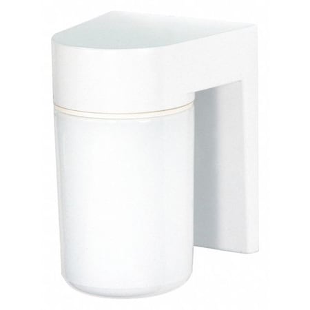 Nuvo 1-Light - 8in. - Utility Wall Mount - With White Glass Cylinder - White Finish SF77-530