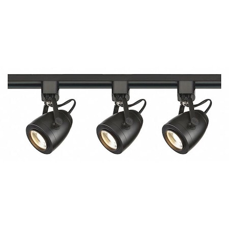 Nuvo Track-Lighting Kit, 12 Watt LED, 3000K, 4 foot Track, 36 degree, Pinch back, Black finish TK414