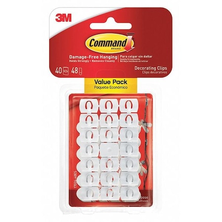 Command Decorating Clips Value Pack, PK12 17026-40ES