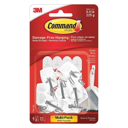Command Small Wire Hook Value Pack, PK12 17067-9ES