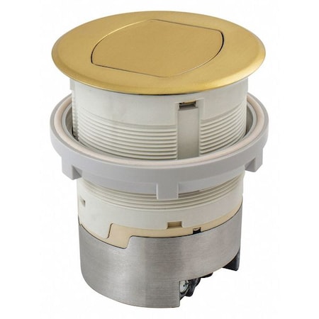 Hubbell Wiring Device-Kellems Straight Blade Receptacle, 5-15R, 15 A, 125V AC, 2 Pole, 3 Wire, Flush Mount, Isolated Ground RCT200BR