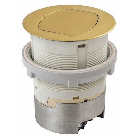 Hubbell Wiring Device-Kellems Straight Blade Receptacle, 5-15R, 15 A, 125V AC, 2 Pole, 3 Wire, Flush Mount RCT201BR